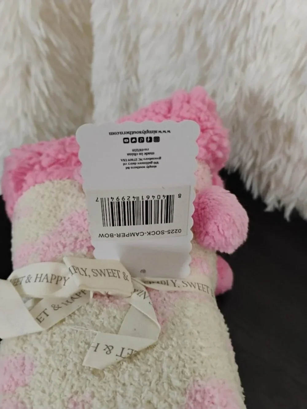 Simply Southern Camper Bow Sock NWT